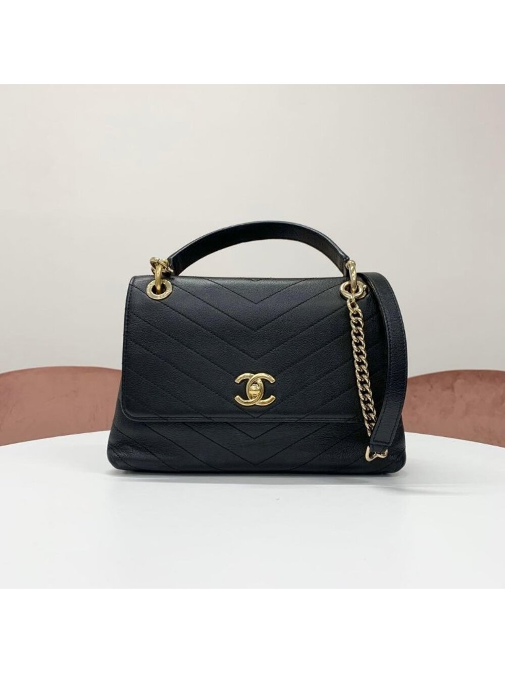 Chanel CC Logo Chain 2-Way Shoulder Bag
